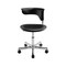 Homeroots Black and Silver Adjustable Height Swivel Rolling Conference Office Chair 554041 - alternate 1