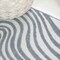 Jonathan Y Maribo High-Low Abstract Groovy Striped Dark Blue/Cream 5 ft. x 8 ft. Indoor/Outdoor Area Rug SCN103E-5 - alternate 2