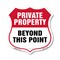 Signmission Private Property Shield Sign Private Pro, 12 Inch X 12 Inch, Plastic Sign SHI-P-12-444 - alternate 1