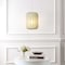 Jonathan Y Aurelia 13.75" 1-Light Scandinavian Japandi Adjustable Lantern Metal w/Ribbed Cocoon Capsule Shade L JYL4207B - alternate 3