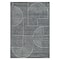 World Rug Gallery Contemporary Stripe Arch Design Area Rug 5 ft x 7 ft Black 3017BLACK5X7 - alternate 3