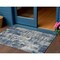 Homeroots 3' X 5' Navy Blue Gray And Ivory Abstract Washable Indoor Outdoor Area Rug 597986 - alternate 1