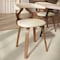 Leisuremod Klyne Swivel Leather Dining Chair with Poplar Wood Frame, 2PK KCWN-22TP2 - alternate 2