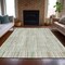 Homeroots 3' X 5' Sage And Ivory Striped Washable Indoor Outdoor Area Rug 631557 - alternate 2