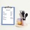 Acrimet 3 Pack Clipboard Letter Size Low Profile Clip & Side Rulers, Durable Plastic, Solid Blue, 3PK 134.AO - alternate 2