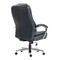 Homeroots Set of Two Black and Silver Adjustable Height Swivel Rolling Executive Office Chair 638362 - alternate 2