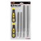Performance Tool 6 pc. File & Handle Set, Carbon Steel Files, Rubber Handles W5390 - alternate 2