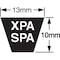 Gates Cogged V-Belt, Metric Power, XPA1600, XPA, EPDM, 1615 mm, 13-mm Top Width XPA1600 - alternate 2