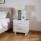 Homeroots 23" White Two Drawers Mirrored Nightstand 286602 - alternate 3