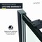 Anzzi 34 in. x 78 in. Fixed Frameless Shower Door in Matte Black w/ Tsunami Guard Tempered Clear Glass SD-AZFL06002MB - alternate 4