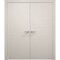 Sartodoors Interior Solid French Double Doors 36 x 80 inches, Ego 5000 Painted White Oak, Wood Interior Solid EGO5000DD-PWO-36 - alternate 1