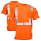 Dome75 Hi-Vis Short Sleeve Shirt, ANSI/ISEA 107-2020 Class 2, Type R, 100% Polyester Birds-Eye Mesh DSS1421 - alternate 1