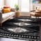 World Rug Gallery Geometric Grid Pattern Shag Area Rug 5 ft x 7 ft Anthracite WR129ANTHRACITE5X7 - alternate 1
