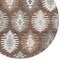 Homeroots 8' Brown Ivory And Taupe Round Southwestern Washable Indoor Outdoor Area Rug 615124 - alternate 2