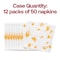 Smarty Had A Party White with Gold Paint Splatter Paper BeverageCocktail Napkins 600 Napkins, 600PK 3292-CASE - alternate 5