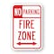 Signmission No Parking Fire Zone With Double Arrow 1, Heavy-Gauge Aluminum, 18" x 24", A-1824-25037 A-1824-25037 - alternate 1