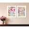 Homeroots Set Of Two Floral Designs White Framed Print Wall Art, 2PK 406063 - alternate 2