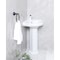 Kingston Brass 22" Ceramic Pedestal Sink, Single Hole, Glossy White VPB2210 - alternate 2