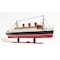 Homeroots 12" Black and Red Solid Wood Hand Painted RMS Queen Mary Large Model Boat 401876 - alternate 3