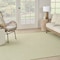 Homeroots 6' Ivory And Green Square Geometric Indoor Outdoor Area Rug 552361 - alternate 1