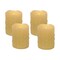 Homeroots Set of Four Yellow Flameless Pillar Candles, 4PK 517647 - alternate 2