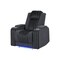 Global Furniture Usa Contemporary U8000 Black Power Recliner W/ Power Headrest & Led Light U8000-BLACK-PR W/ PHR + LED - alternate 2