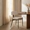 Leisuremod Dilenny Faux Leather Dining Chair - Modern Padded Side Chair with Steel Legs DC49CR - alternate 2