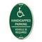 Signmission Handicapped Parking - Vehicle Id Required - , 12 In X 18 In Architectural, Heavy Gauge Aluminum A-OV-G-1218-23912 - alternate 1