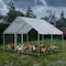 Wrightmaster 9.8 ft. x 6.5 ft. x 6.5 ft.  Large Metal Chicken Coop w/ Waterproof and Anti-Ultraviolet Cover ZR-5505P437798 - alternate 3