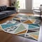 Homeroots 3' X 5' Gray Copper And Brown Geometric Washable Indoor Outdoor Area Rug 600366 - alternate 2