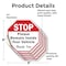 Signmission Stop Please Remain Inside Your Vehi, 6 inch X 6 inch, Vinyl Decal, 5PK OC-D-5PACK-6-197 - alternate 2