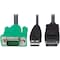 Eaton Tripp Lite Series VGA to DisplayPort and USB-A Adapter Cable Kit for B020-U and B022-U KVM, 6 ft. P778-006-DP - alternate 1
