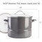Kenmore 16 Quart Enamel On Steel Stock Pot With Steamer and Lid in Graphite Grey 137409.03 - alternate 2