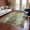 Homeroots 10' X 14' Pewter And Ivory Abstract Washable Indoor Outdoor Area Rug 616189 - alternate 2