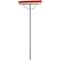 Harper 24'' Red Bordered Indr/Outdr Block Push Broom W/ 15/16''x60'' Threaded Metal Handle & Steel Brace 583124A-1 - alternate 2