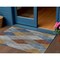 Homeroots 3' X 5' Gray Gold And Blue Argyle Washable Indoor Outdoor Area Rug 613693 - alternate 1