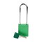 Brady Standard Key Retaining Lockout Aluminum Padlock 3 in Steel Shackle KD Green SDAL-GRN-76ST-KD - alternate 1