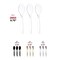 Smarty Had A Party Clear Disposable Plastic Serving Spoons (150 Spoons), 150PK 2650-CASE - alternate 3
