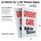 Signmission Urgent Care Walk-ins Welcome, Plastic Signs Only 24 Inch x 36 Inch, Corrugated Plastic, 2PK CSB-2436-2PACK-UrgentCareWalk-insWelcome - alternate 2