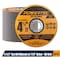 Powertec 4-1/2" Metal Cut Off Wheels, Iridium-Coated Aluminum Oxide 60 Grit, 1/16" Thick, 7/8" Arbor, 50PK 14019-P2 - alternate 1