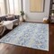 Homeroots 5' X 8' Sky Blue And Ivory Abstract Washable Indoor Outdoor Area Rug 614180 - alternate 2