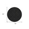 Homeroots 8' Black And Ivory Round Geometric Washable Indoor Outdoor Area Rug 596718 - alternate 2