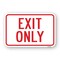 Signmission Exit Only, Heavy-Gauge Aluminum Rust Proof Parking Sign, 24" L, 18" H, A-1824-25203 A-1824-25203 - alternate 1