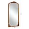 Homeroots 69" Brown Wood Framed Standing Mirror 565134 - alternate 2