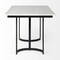 Homeroots 71" White And Black Dining Table 397604 - alternate 2