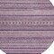 Homeroots 8' Plum And Lilac Round Striped Washable Indoor Outdoor Area Rug 615358 - alternate 2