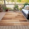 Homeroots 3' X 5' Rust And Ivory Striped Washable Indoor Outdoor Area Rug 630993 - alternate 2