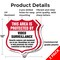 Signmission Video Surveillance Shield Sign This Area, 12 inch X 12 inch, Plastic Sign, 2PK SHI-P-2PACK-12-473 - alternate 2