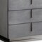 Homeroots 22" Gray Solid and Manufactured Wood Three Drawer Nightstand 491583 - alternate 3
