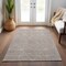 Homeroots 8' X 10' Taupe And Ivory Geometric Washable Indoor Outdoor Area Rug 612151 - alternate 3